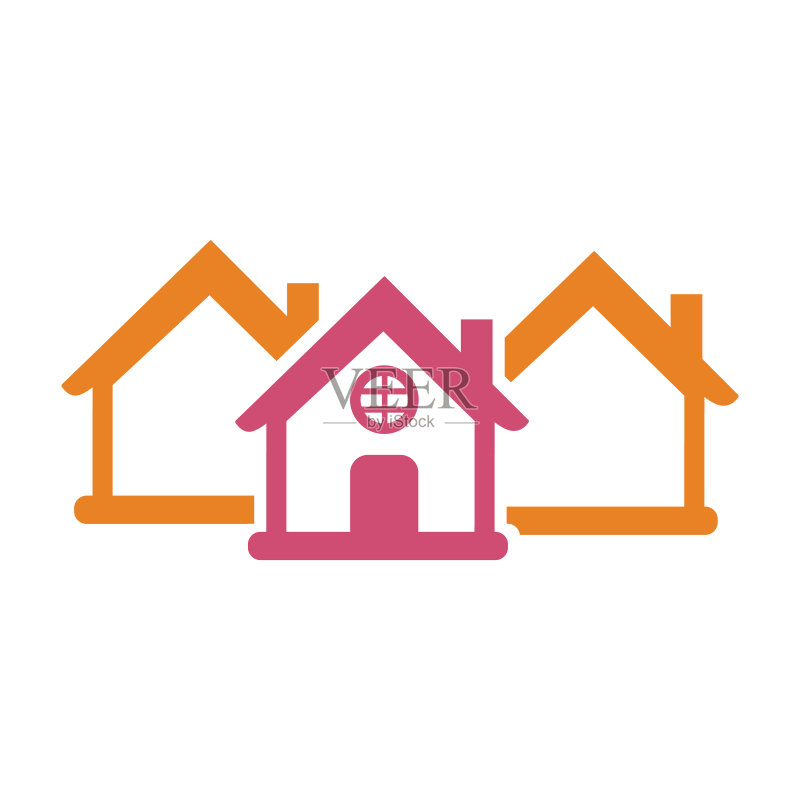 公寓、住宅、房产图标图标素材