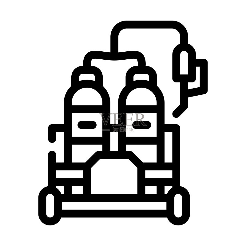 气体焊接线性图标矢量图图标素材