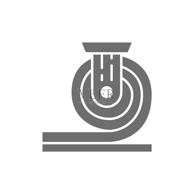 金属冶金灰色卷材图标图标素材