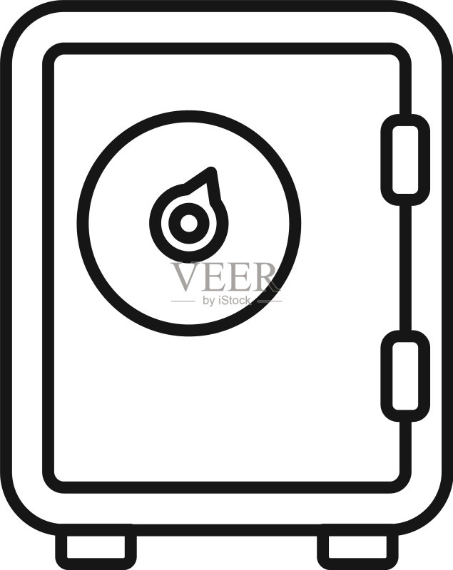 安全服务资金安全图标轮廓样式图标素材