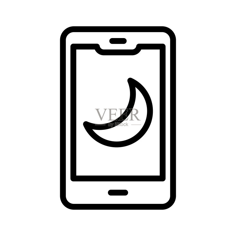 手机夜间模式图标图标素材