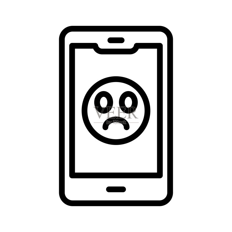 手机图标上的负面反应图标素材