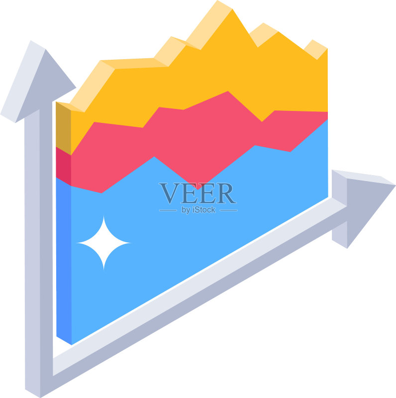 山脉图表图标素材
