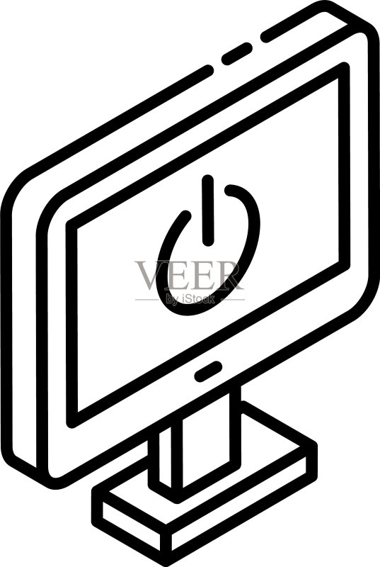 显示器关闭图标素材
