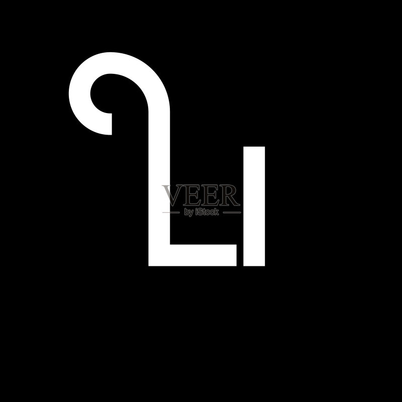 LI字母Logo设计图标素材