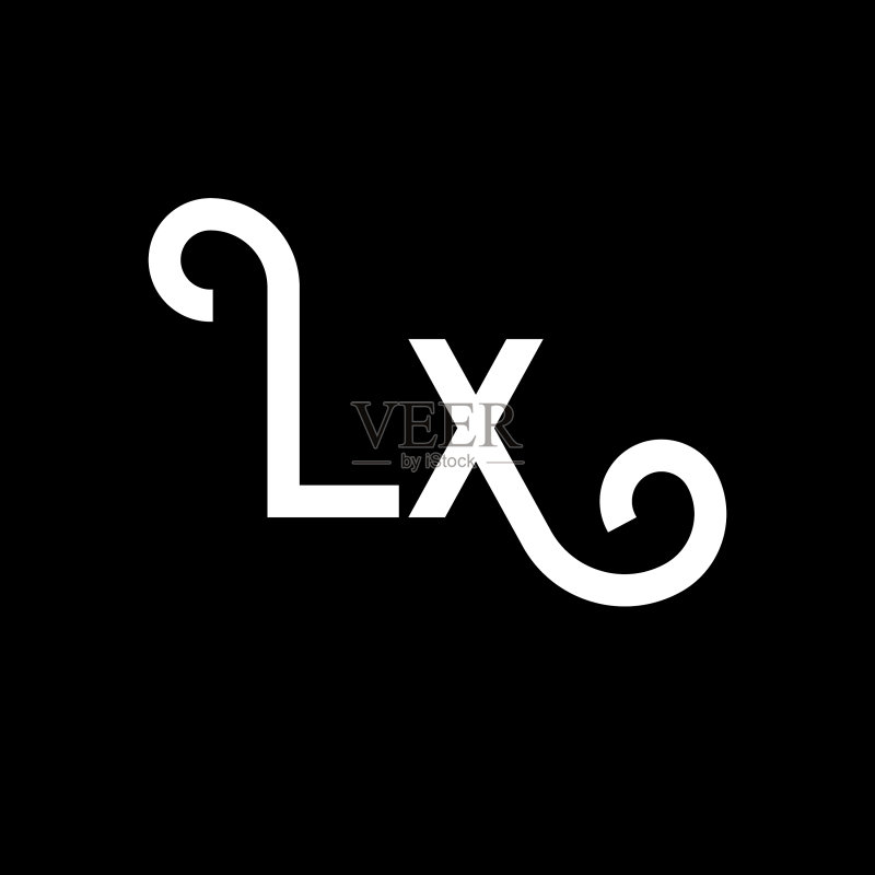 LX圆形组合三角形标志图标素材