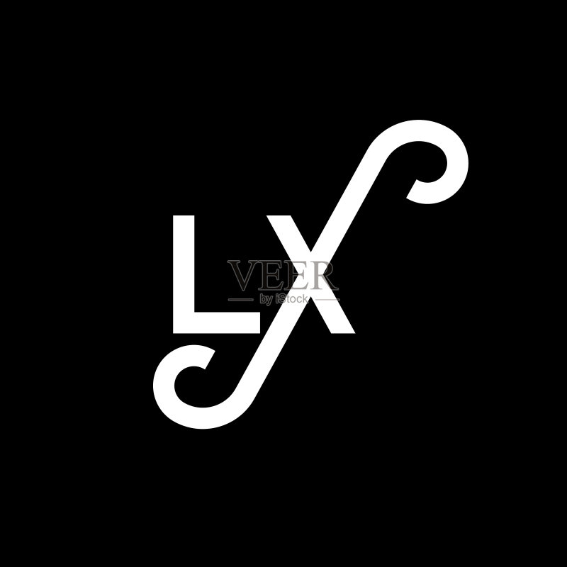 LX圆形组合三角形标志图标素材
