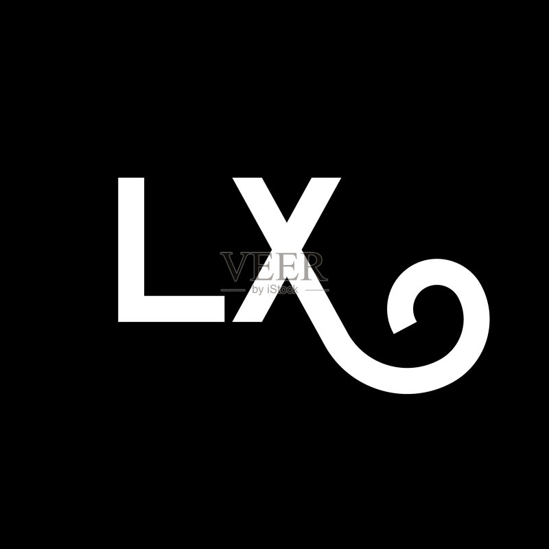 LX圆形组合三角形标志图标素材