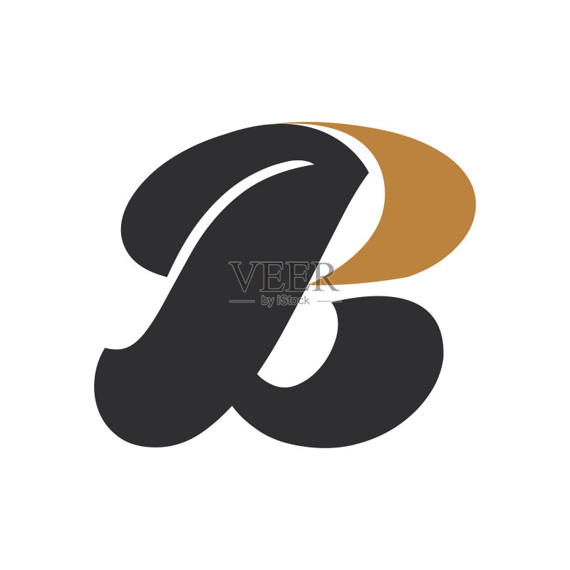 字母首字母标志BZ、ZB、Z和B图标素材