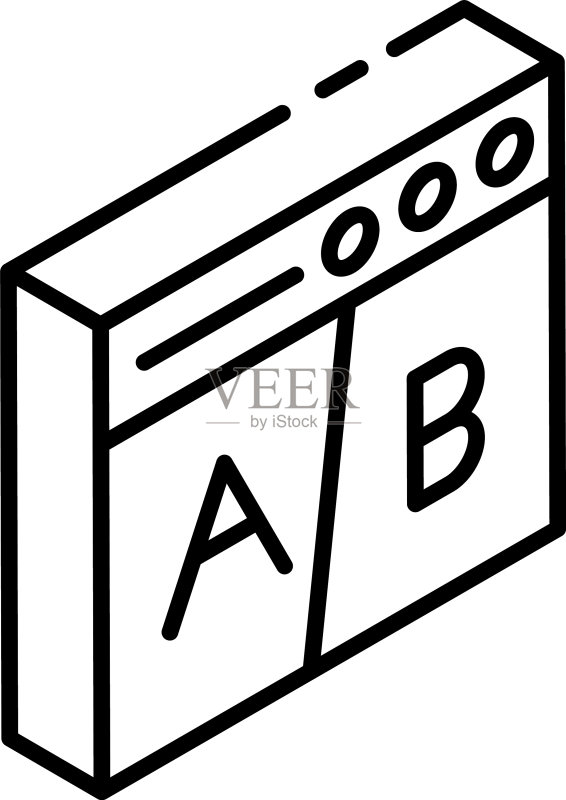 A/B测试图标素材