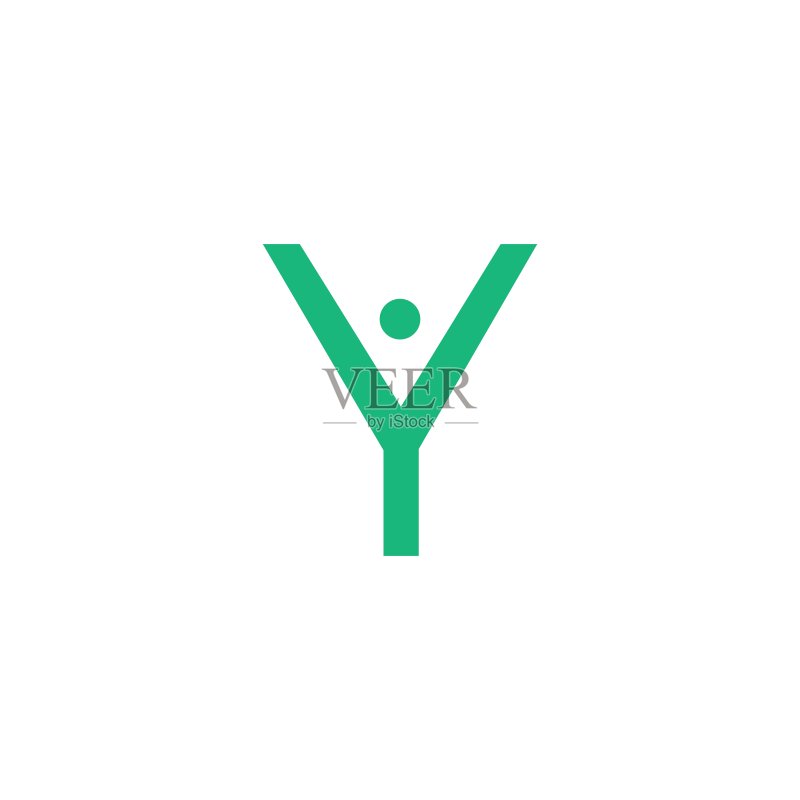 字母Y人物团队矢量图标图标素材