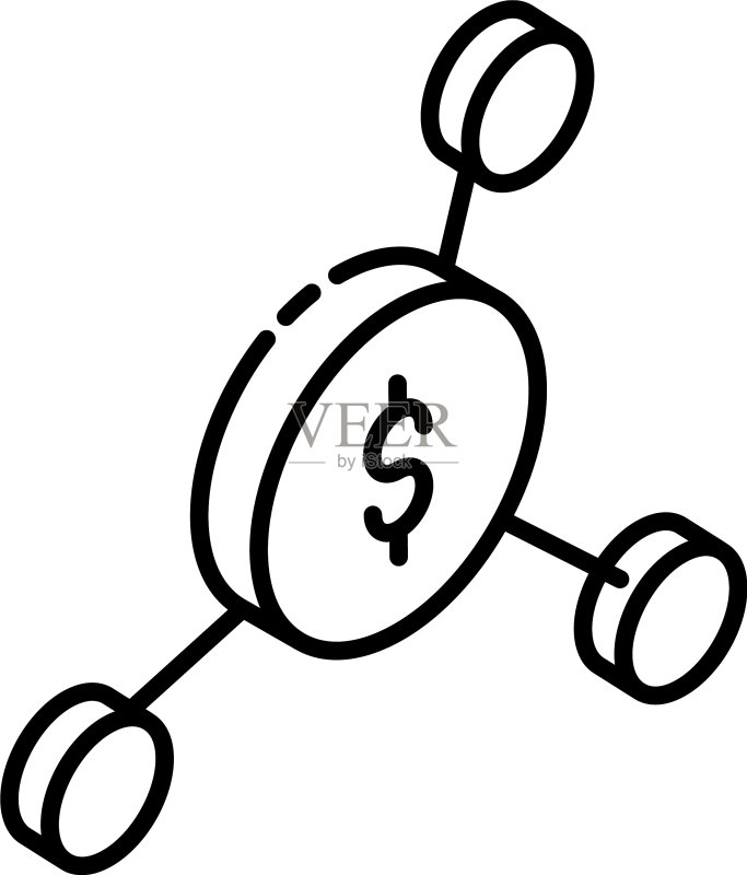 金融连接图标素材
