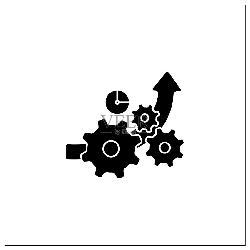 提高效率的glyph图标图标素材