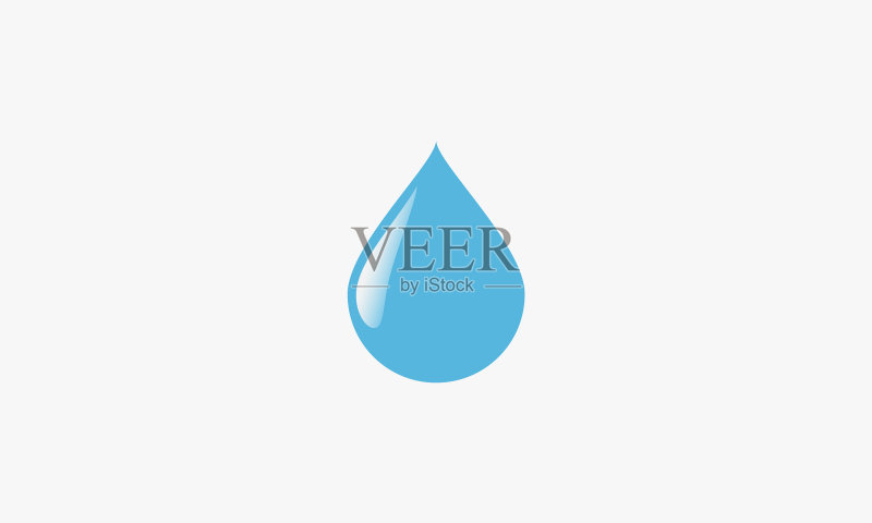 蓝色矿泉水图形设计图标素材
