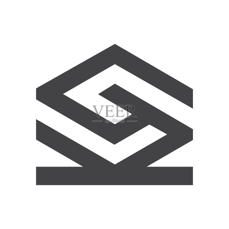 字母首字母logo kg gk k和g图标素材