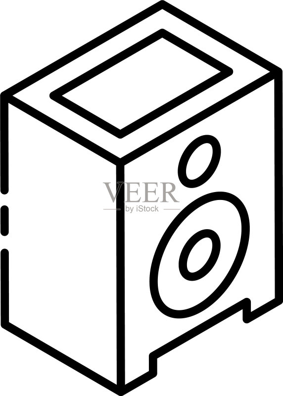 低音扬声器图标素材