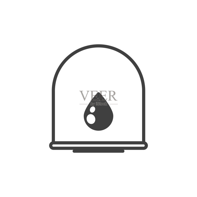 油过滤器图标:简单的线条油图图标素材