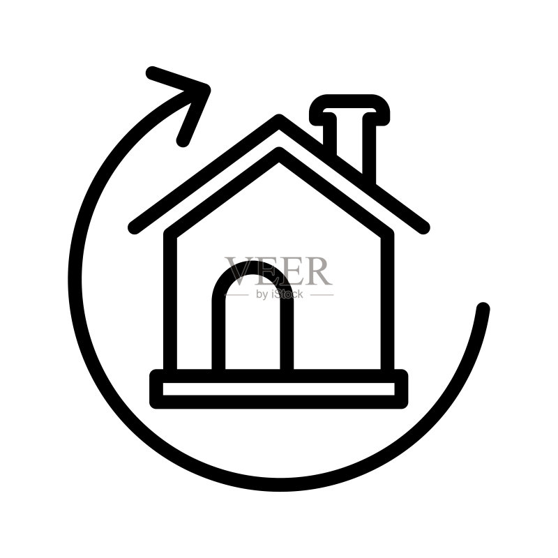 房屋交换图标图标素材