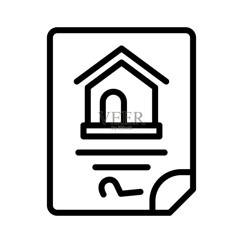 房产文件图标图标素材
