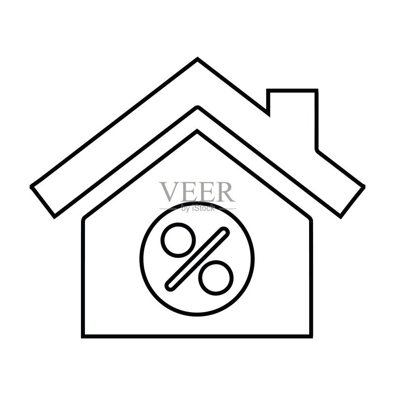 折扣、家居、贷款图标图标素材