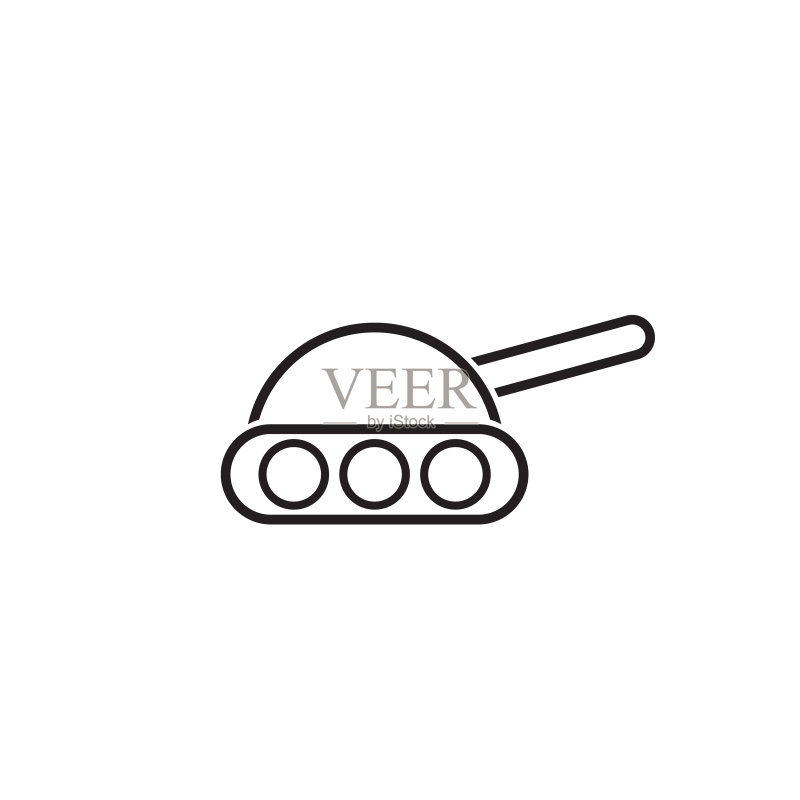 坦克武器Logo设计模板图标素材