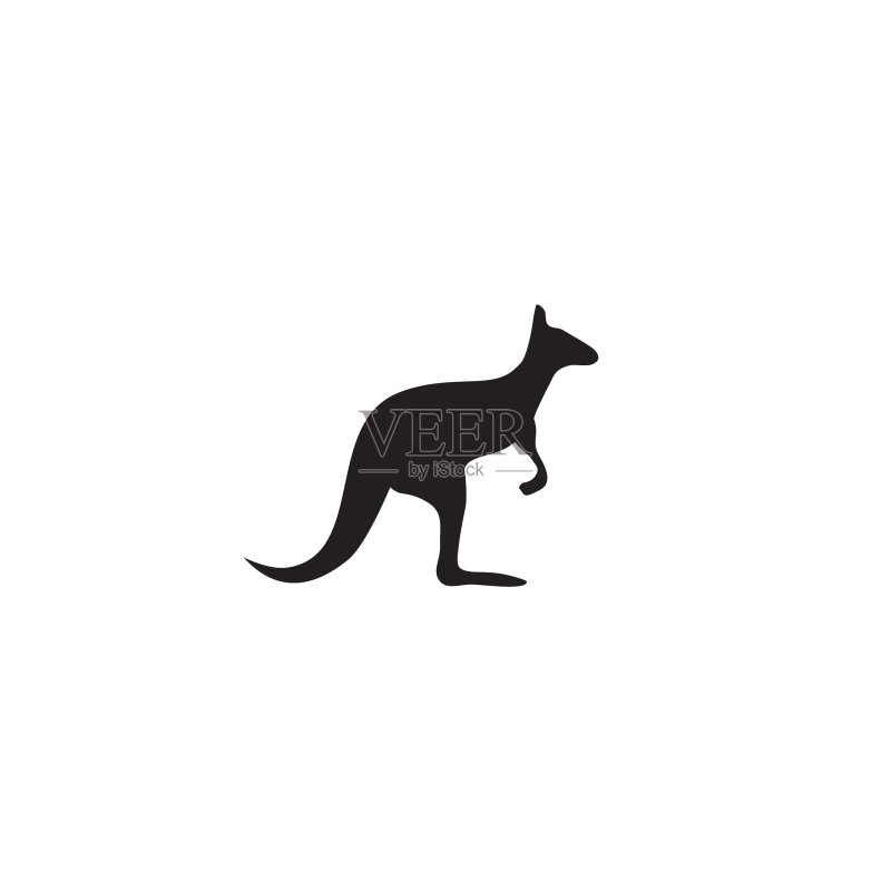袋鼠图标logo设计模板图标素材