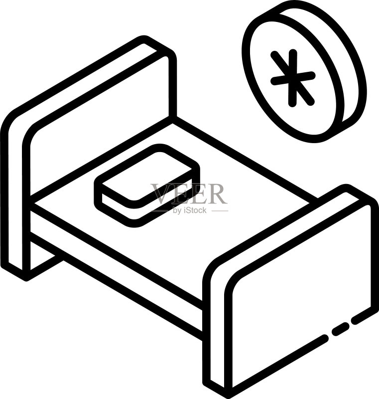 医院病床图标素材