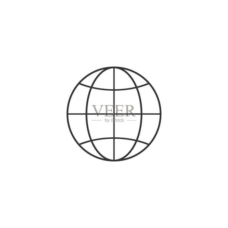 地球图标地球符号图标素材