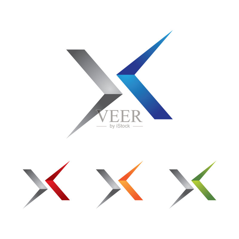 X字母标识模板图标图标素材