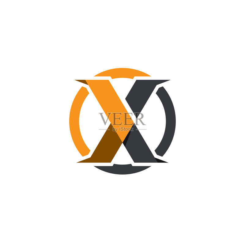 X字母标识模板图标图标素材