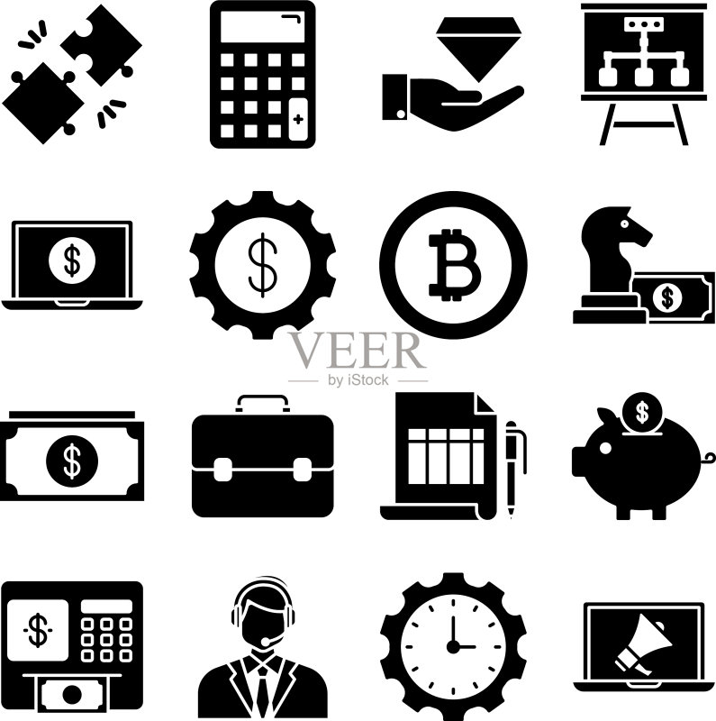 金融符号图标包图标素材