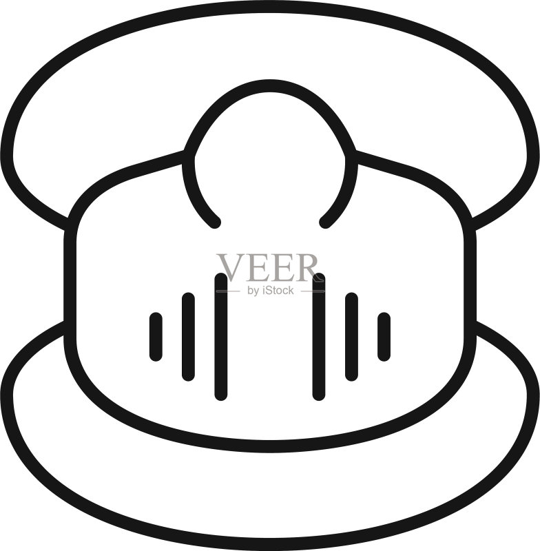 轮廓风格消毒软面膜图标图标素材