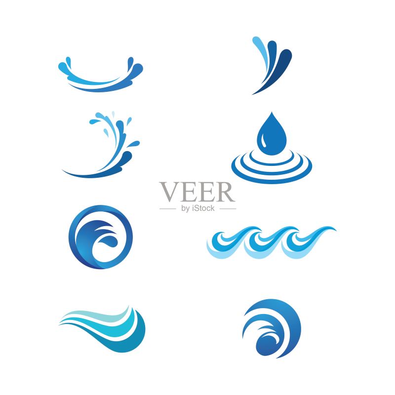 水波图标矢量设计图标素材