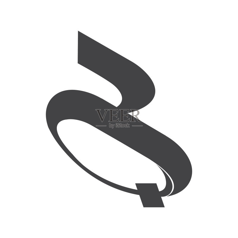 QR字母首字母标志设计图标素材