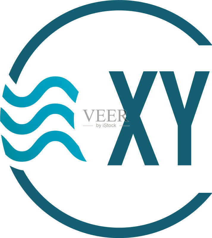 字母XY水滴创意logo设计图标素材