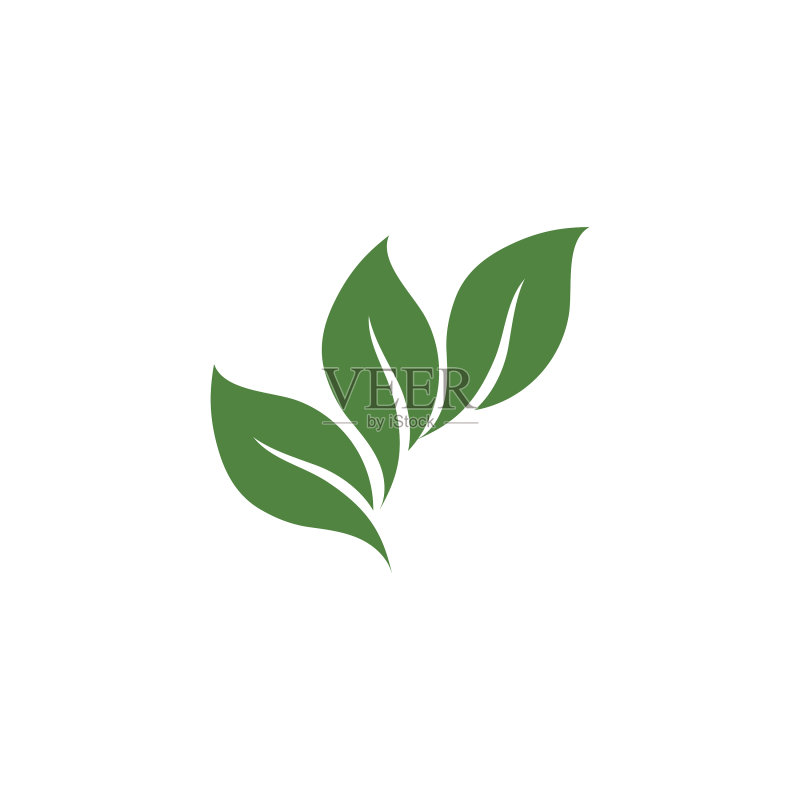 绿色自然生态树叶元素图片图标素材