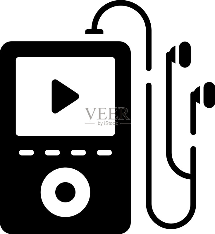 MP4播放器风格图标素材