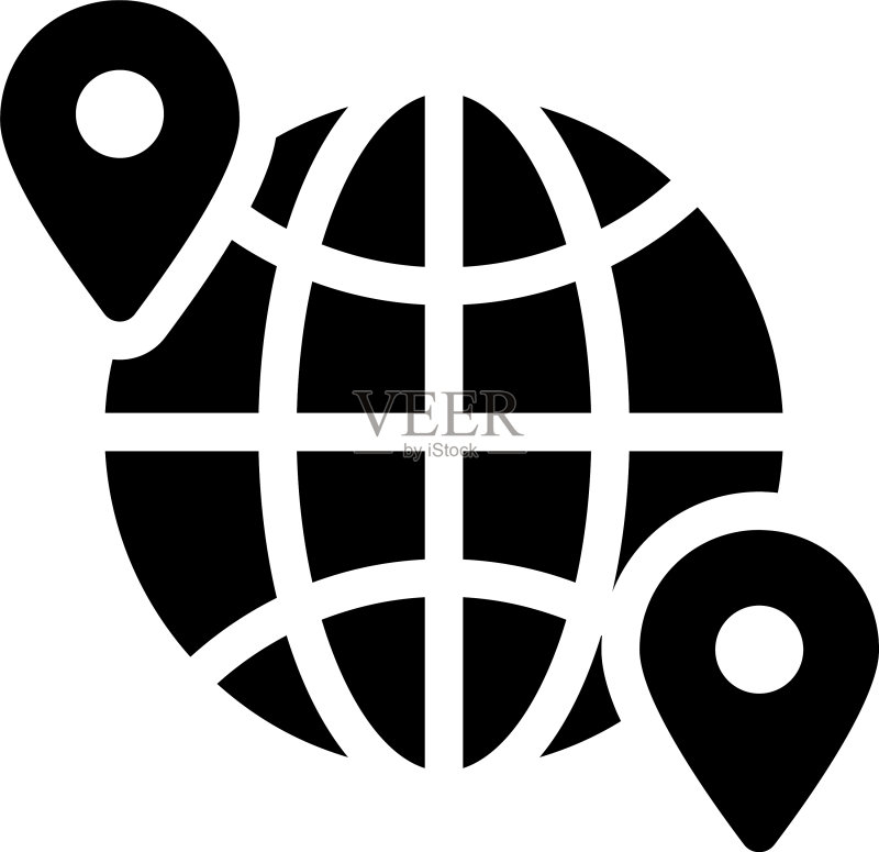 地理定位图标素材