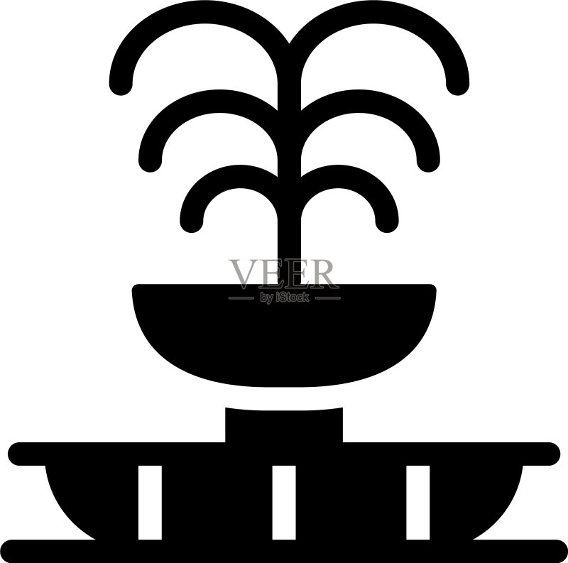 喷泉图标素材