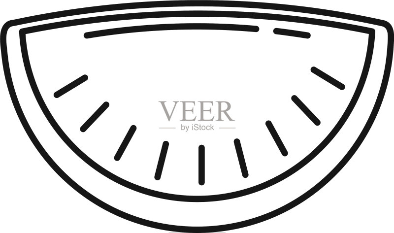 樱桃馅饼图标轮廓样式图标素材