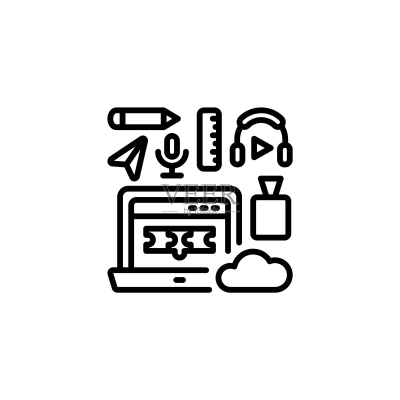 在线培训项目logotype图标图标素材