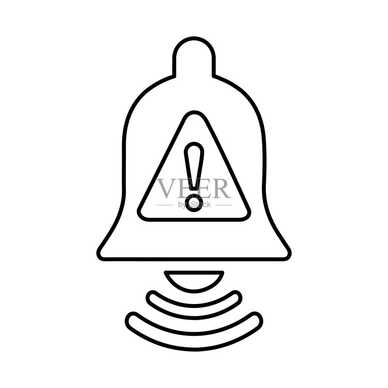 警报通知线性图标图标素材