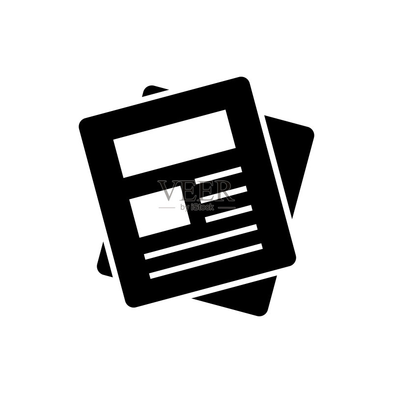 文章报纸图标图标素材