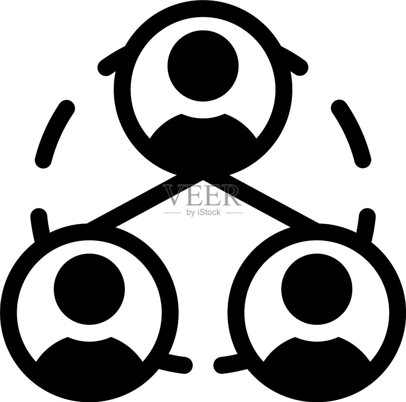员工社交网络图标素材