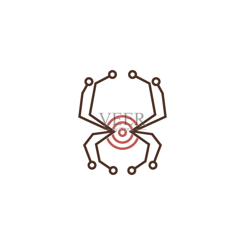 蜘蛛logo图标设计概念模板图标素材