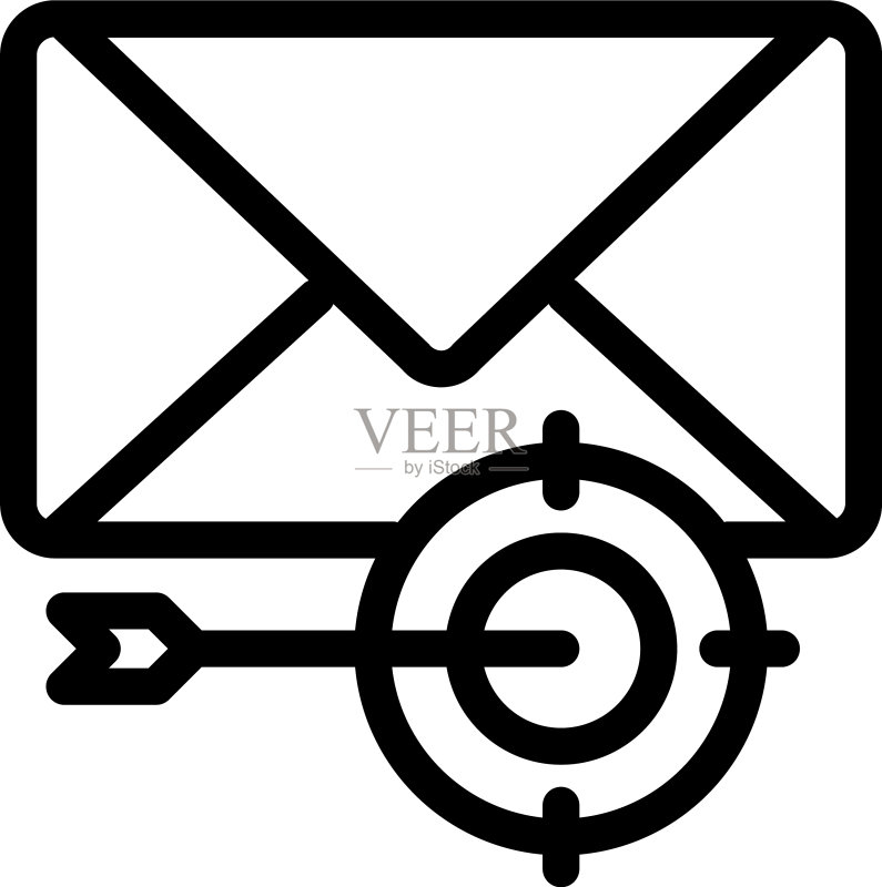 目标电子邮件图标素材