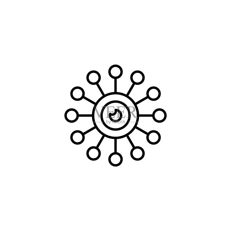病毒式营销标志图标图标素材