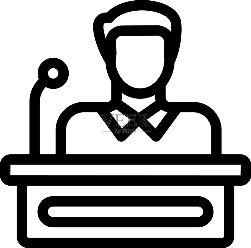 商业演讲图标素材