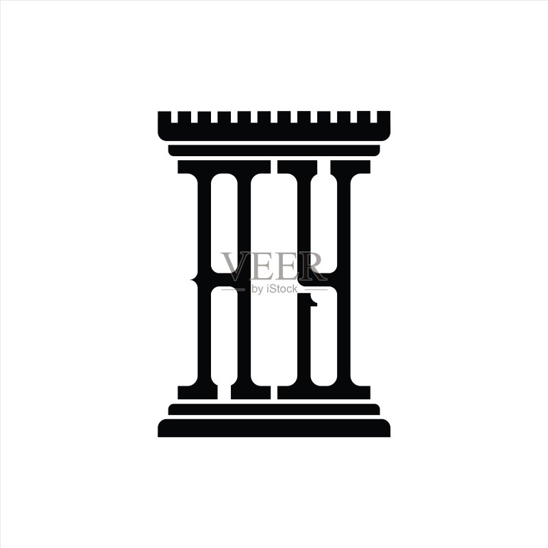 Aylogo字母组合柱状设计模板图标素材
