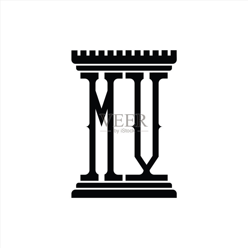 MV标志柱形设计模板图标素材
